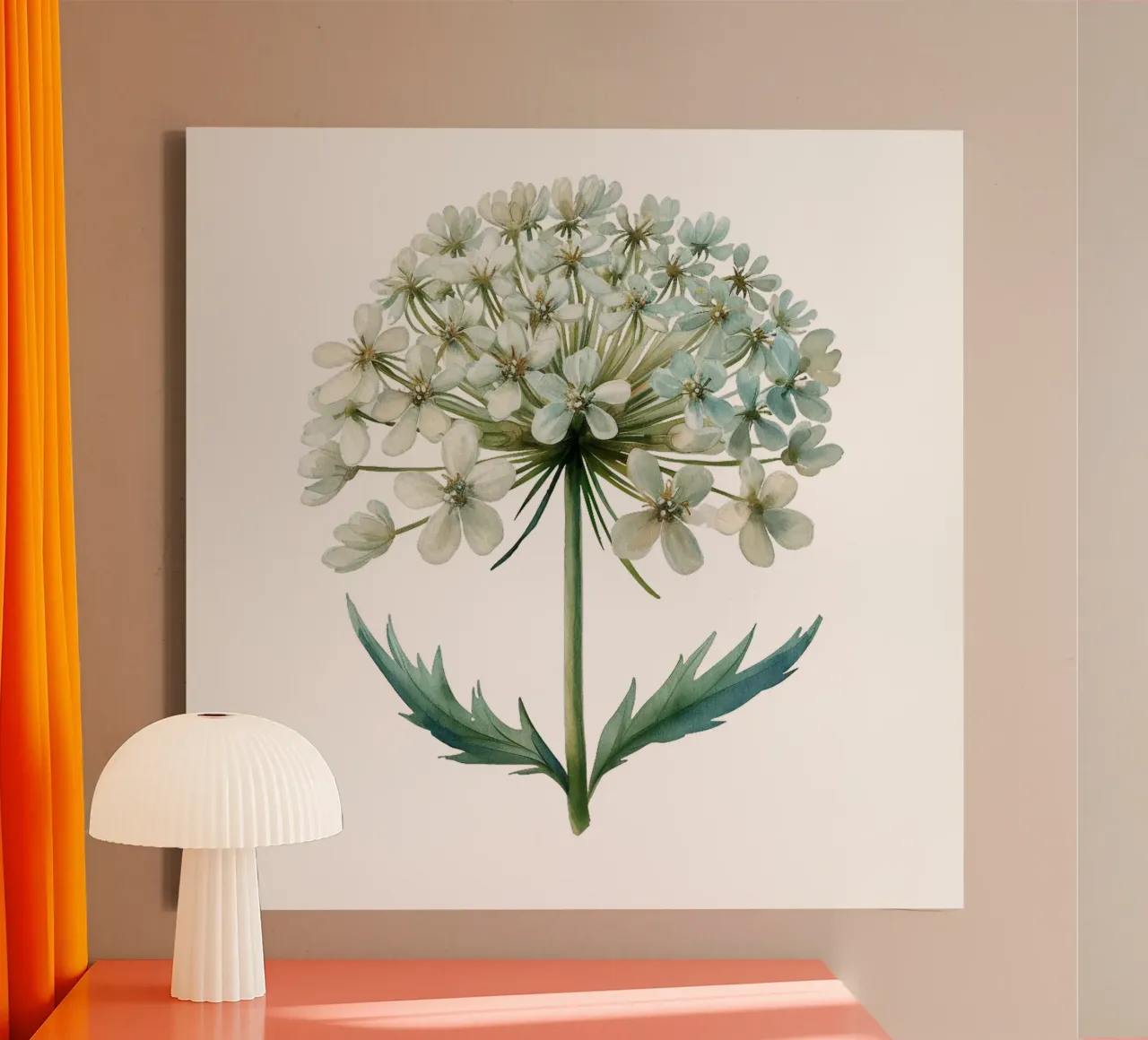 Fiore in pizzo Queen Annes tela con Cornice a cassetta da Bold Blooms