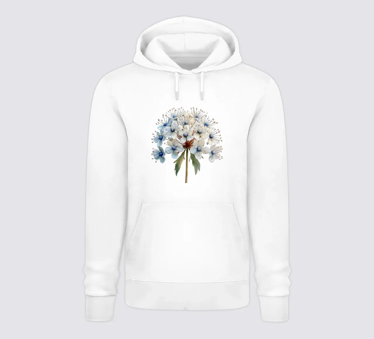 Fiore in pizzo Queen Annes felpa con cappuccio da Bold Blooms