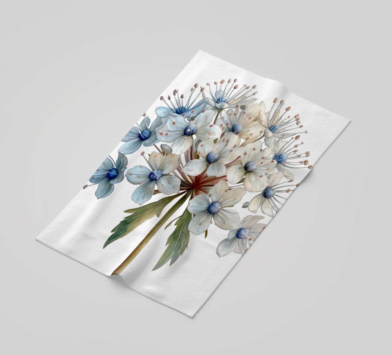 Fiore in pizzo Queen Annes telo mare da Bold Blooms