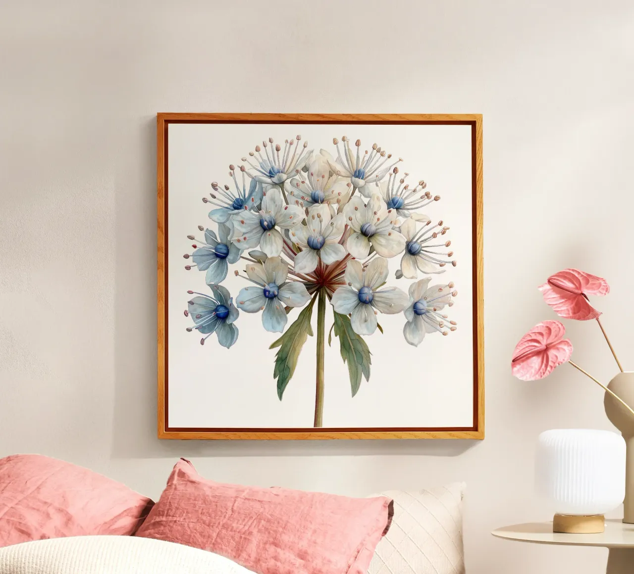 Fiore in pizzo Queen Annes plexiglass da Bold Blooms
