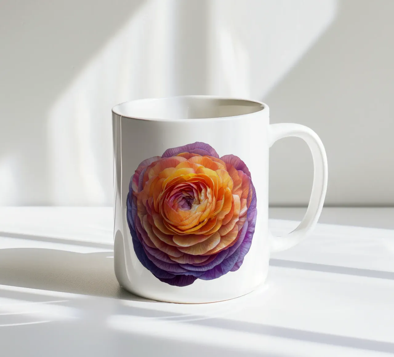 Fiore di ranuncolo tazza in ceramica da Bold Blooms