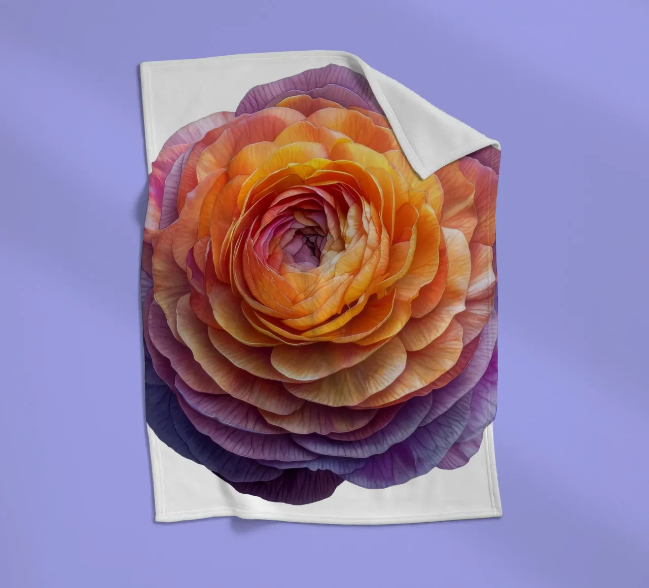 Fiore di ranuncolo coperta in pile da Bold Blooms