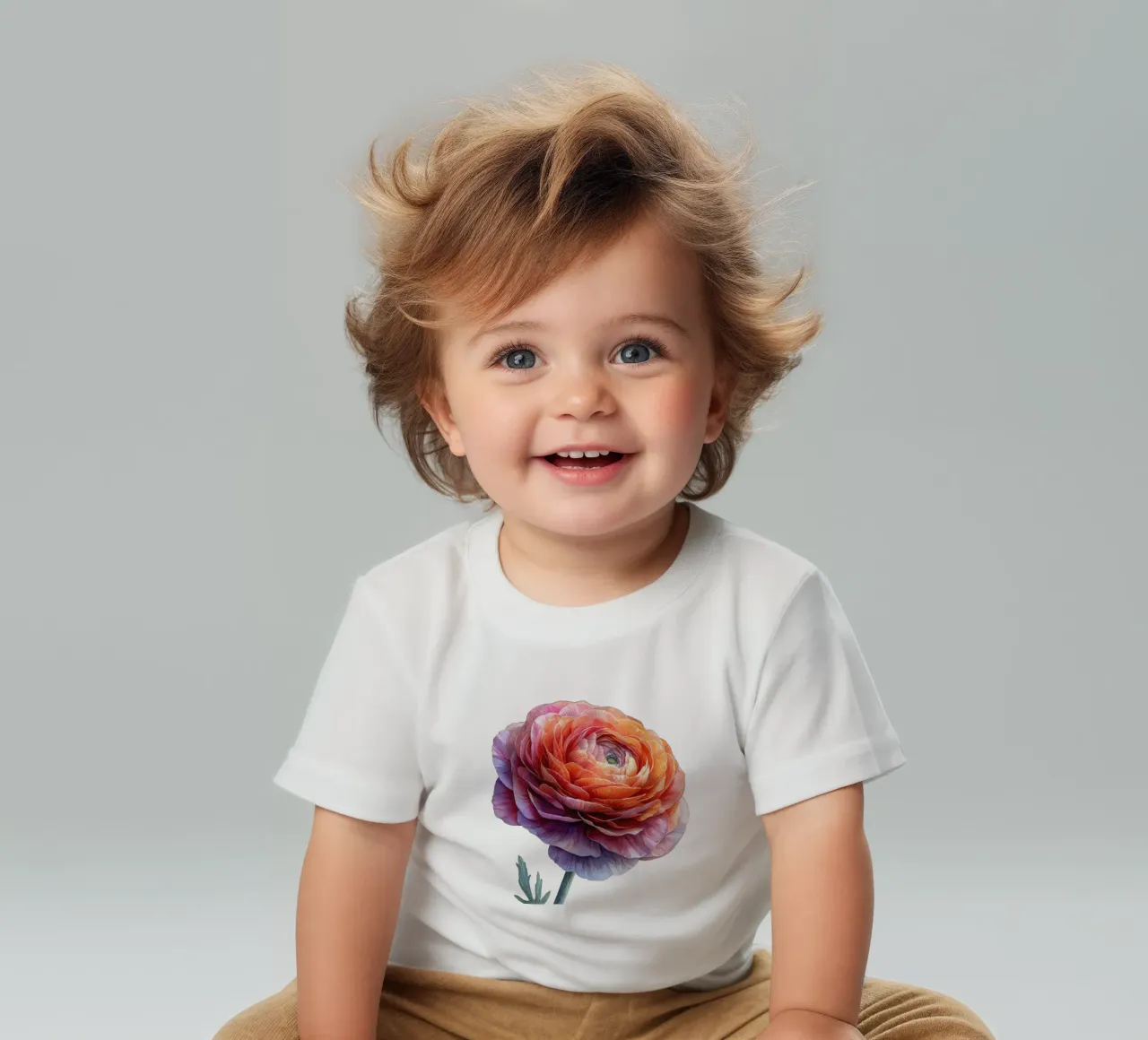 Ranunculus Flower baby t-shirt by Bold Blooms