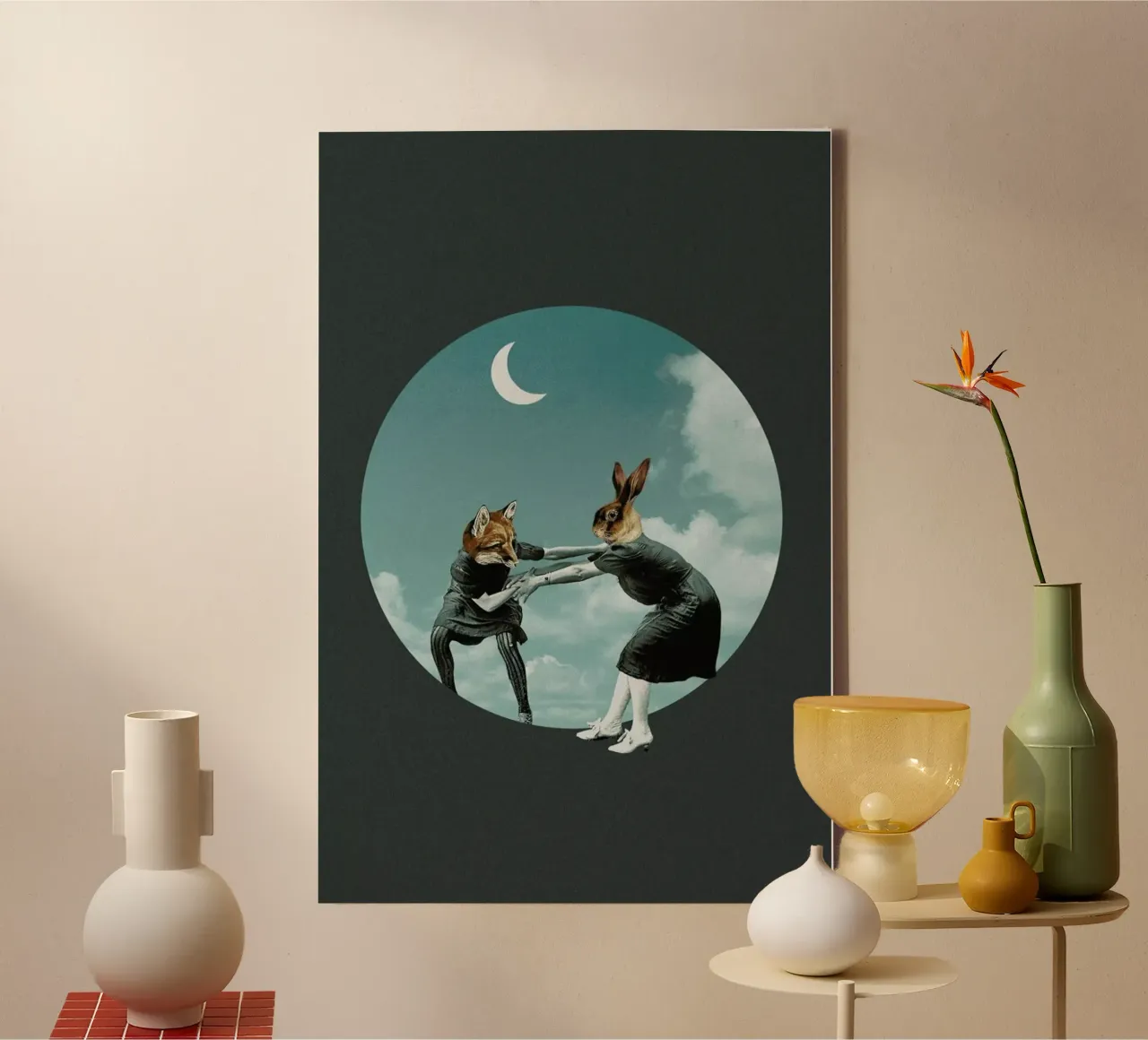Chase the Night canvas by Maarten Léon
