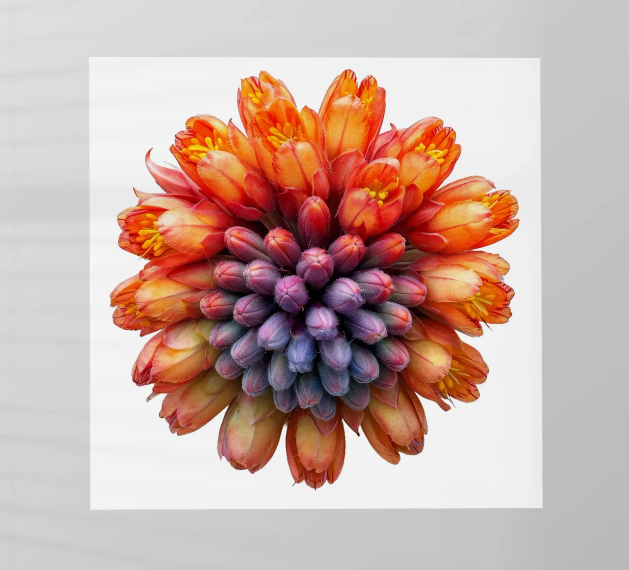Fiore di poker rosso fuoco pellicola backlit da Bold Blooms
