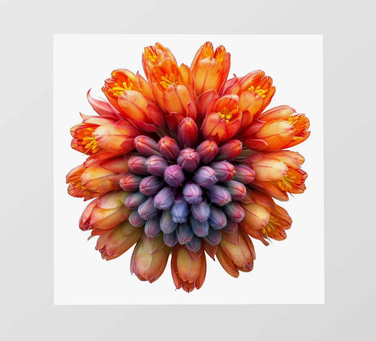 Fiore di poker rosso fuoco pellicola backlit da Bold Blooms