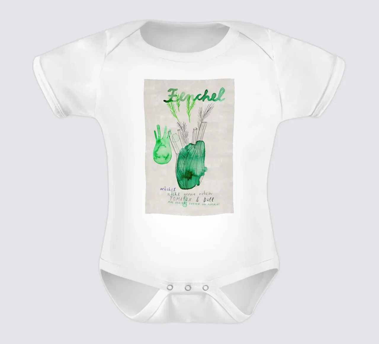 Fenchel body neonato maniche corte da Rinah Lang