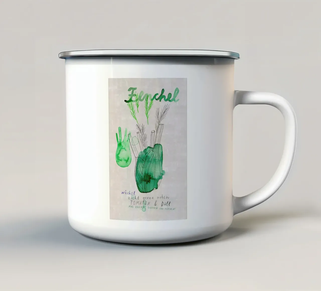 Fenchel tazza in smalto da Rinah Lang