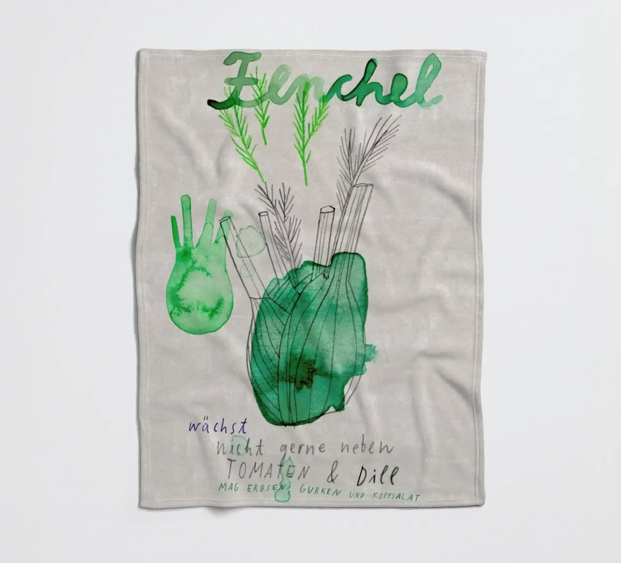 Fenchel coperta in pile da Rinah Lang