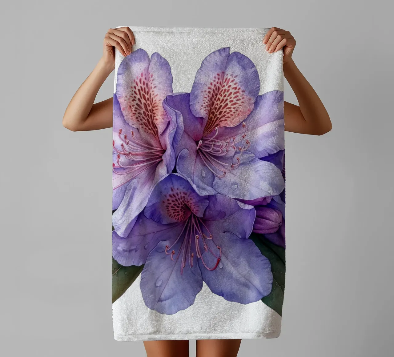 Rhododendron Flower towel by Bold Blooms