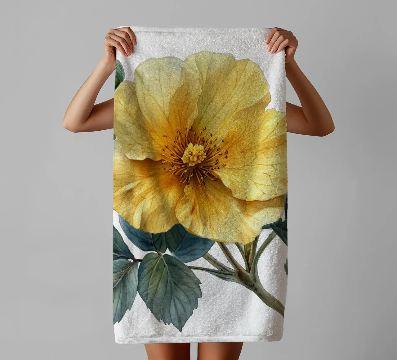 Fiore di Rockrose asciugamano da bagno da Bold Blooms