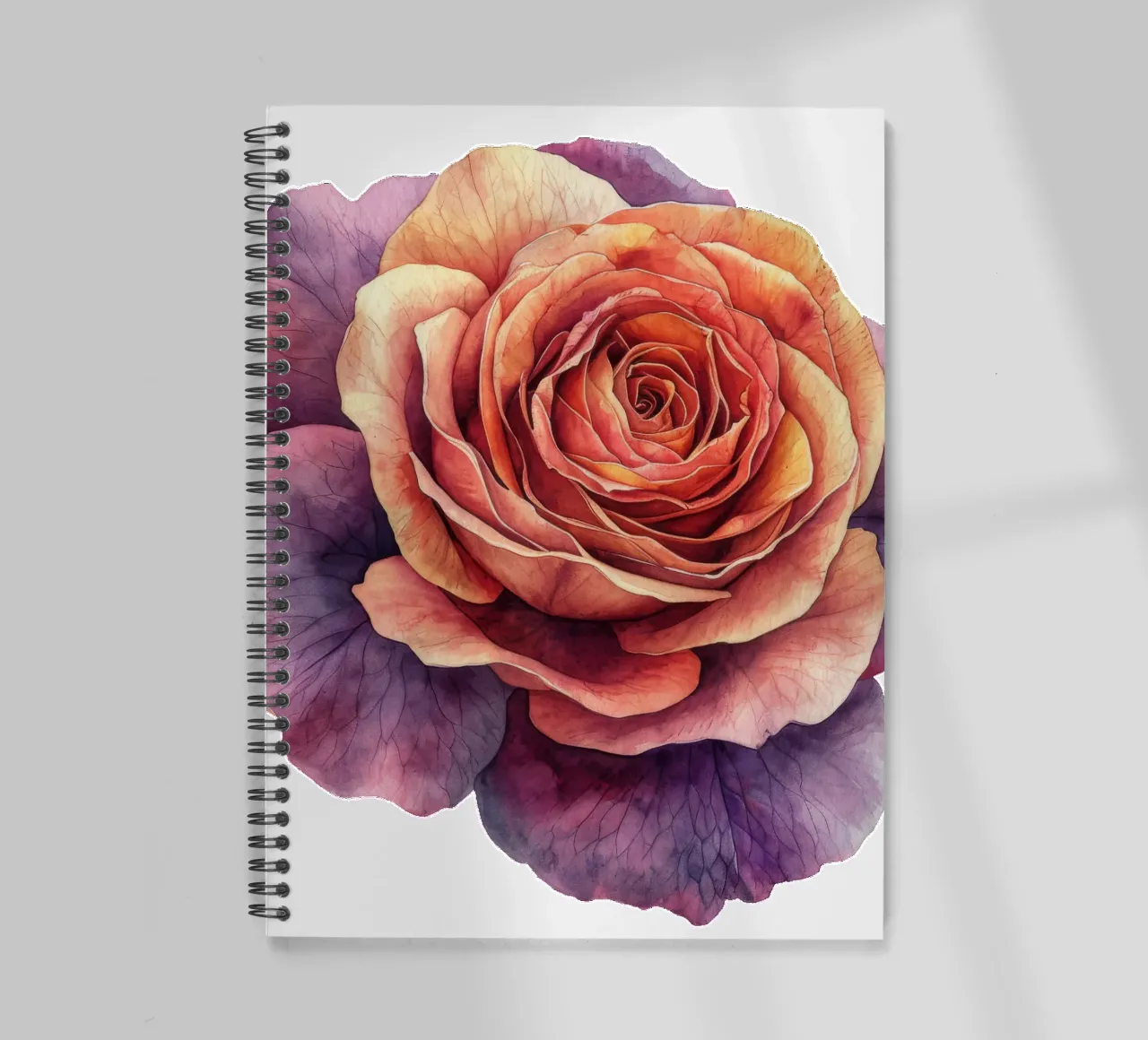Rose Flower spiral notebook by Bold Blooms