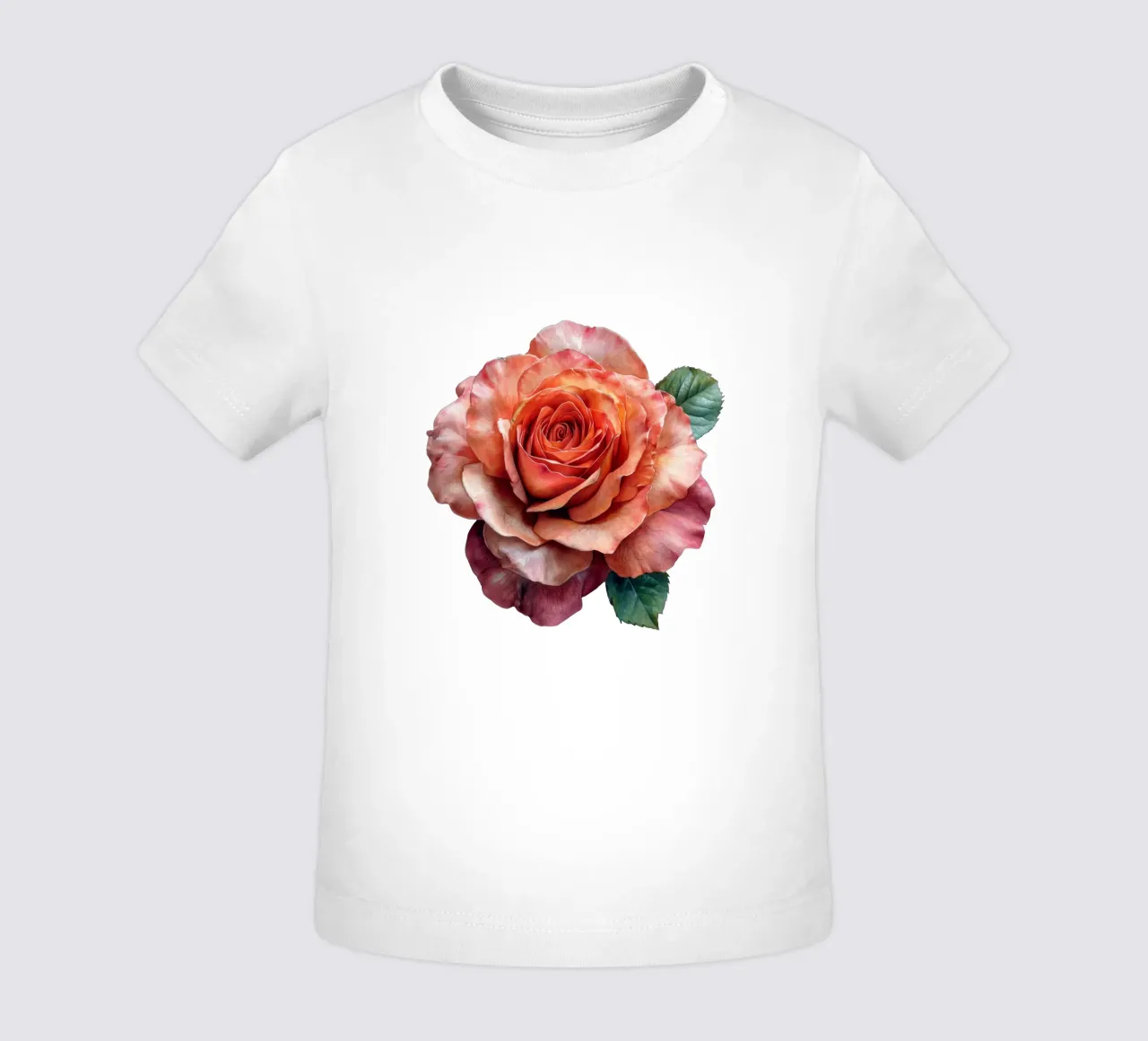 Rose Flower baby t-shirt by Bold Blooms