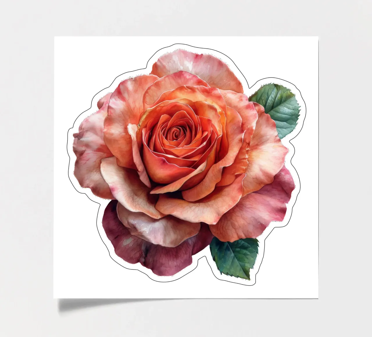 Rose Flower sticker sheet by Bold Blooms