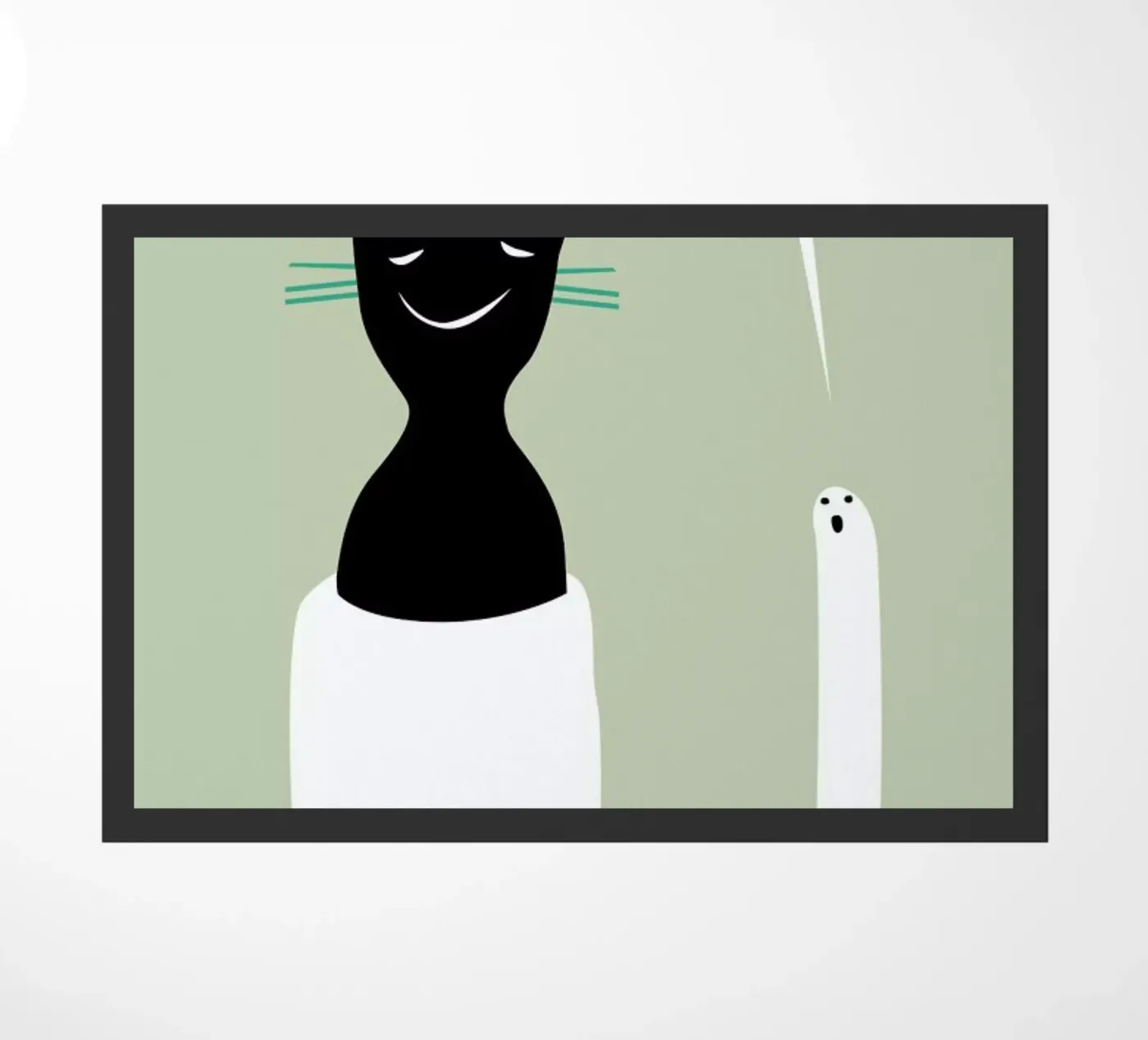 Oracle Beige deurmat van Monika Aichele