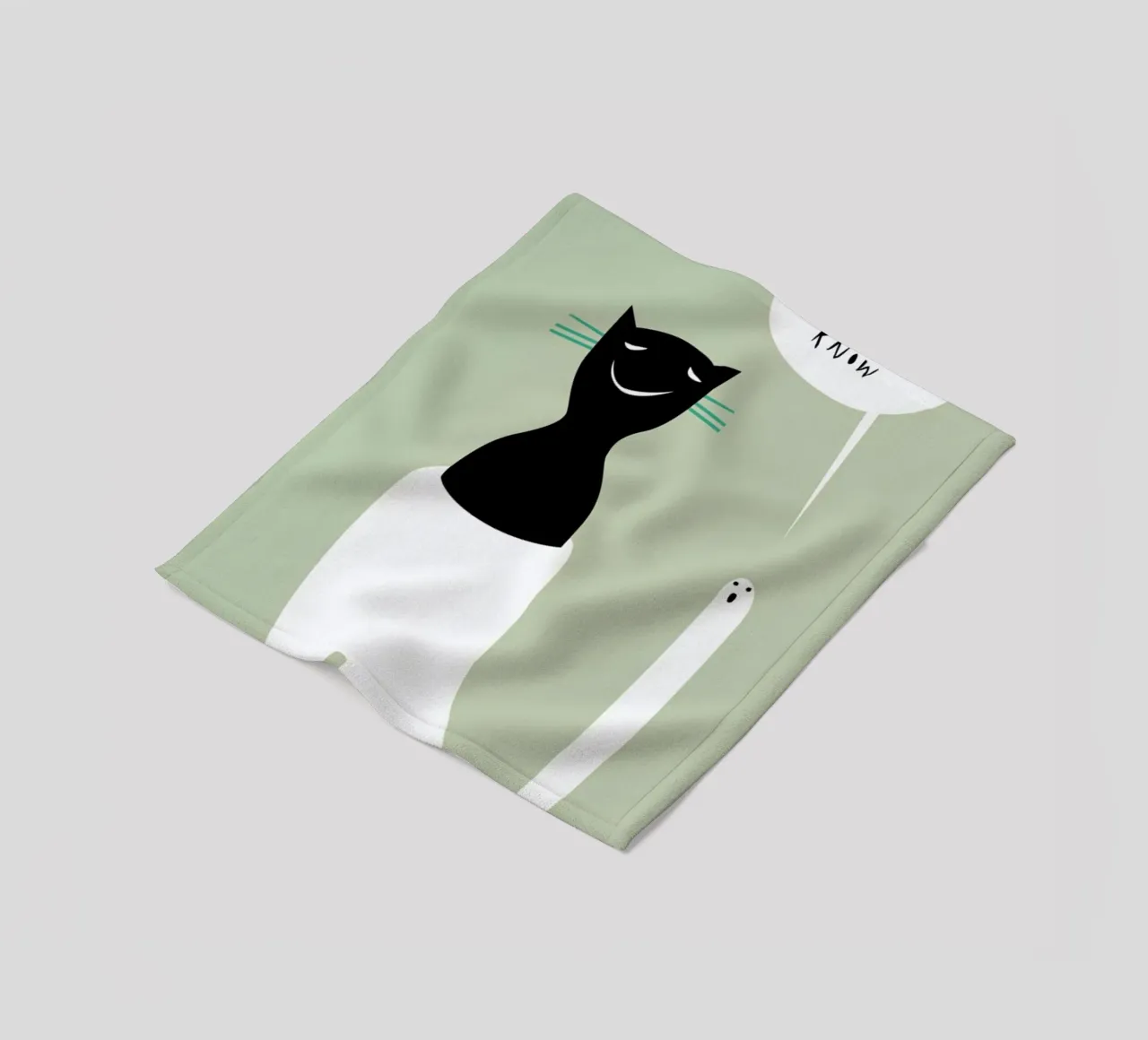 Oracle Beige coperta in pile da Monika Aichele