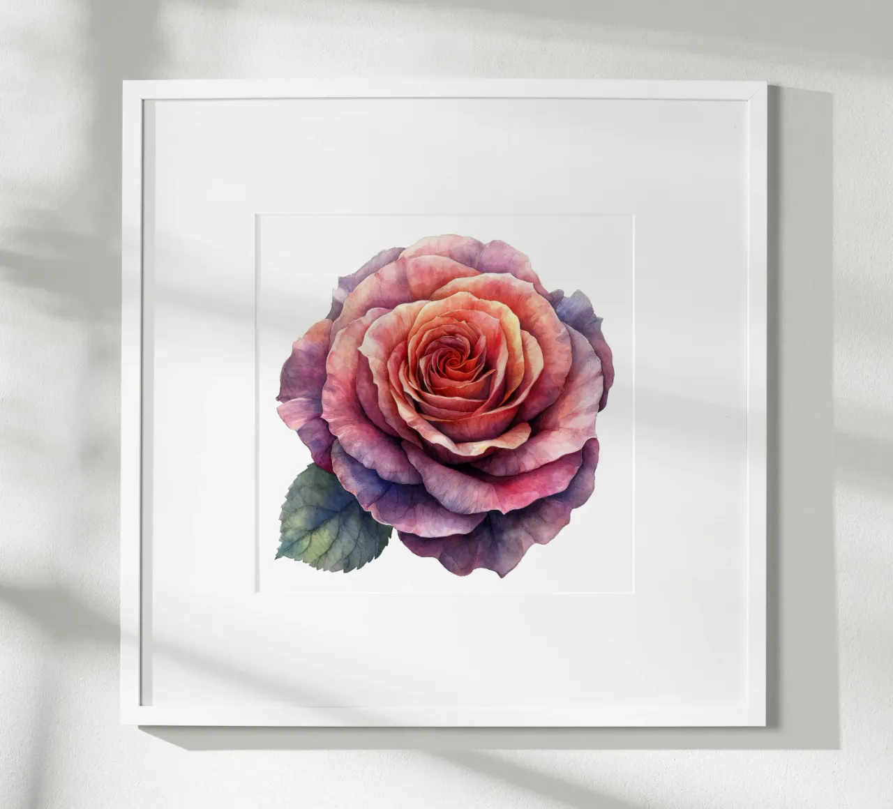 Fiore di rosa poster con telaio in alluminio da Bold Blooms