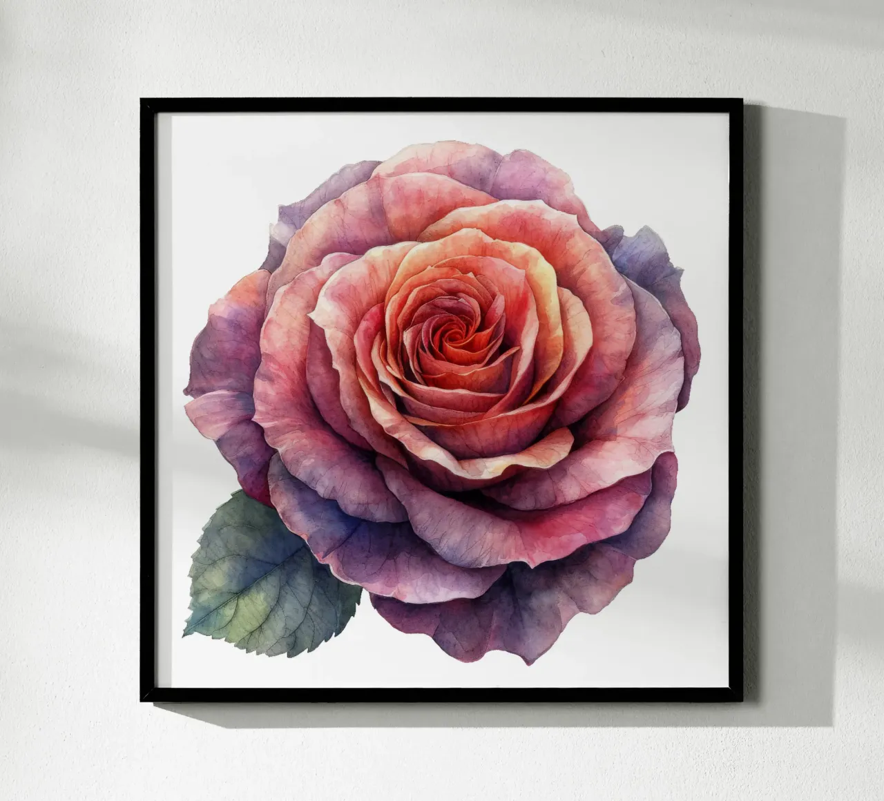 Fiore di rosa poster con telaio in alluminio da Bold Blooms
