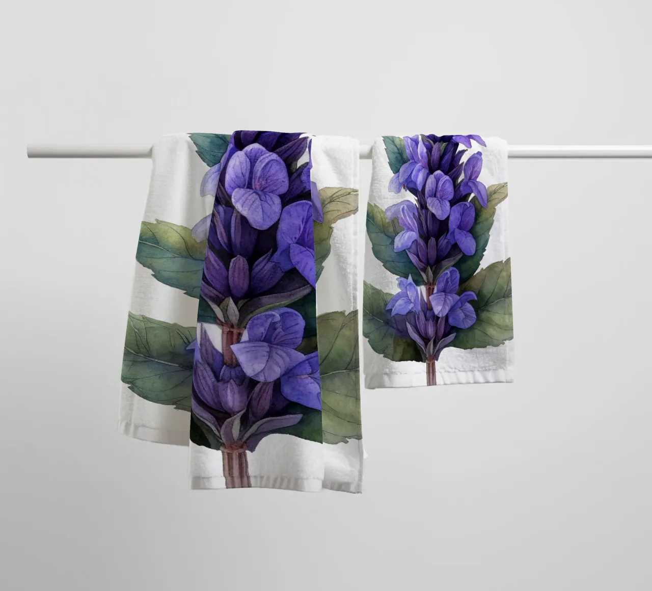 Fiore di salvia asciugamano da bagno da Bold Blooms