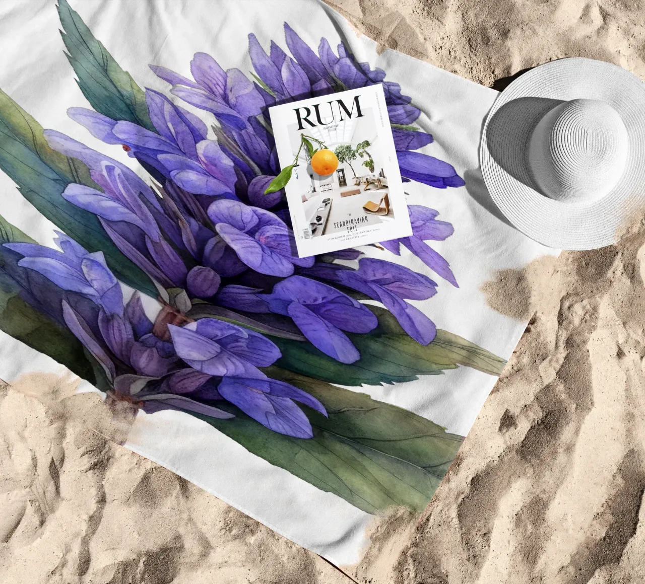 Fiore di salvia telo mare da Bold Blooms