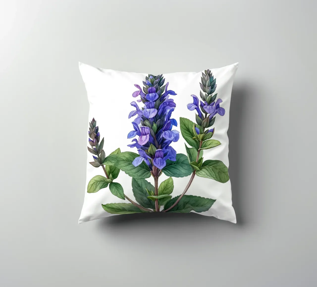 Fiore di salvia cuscino da Bold Blooms
