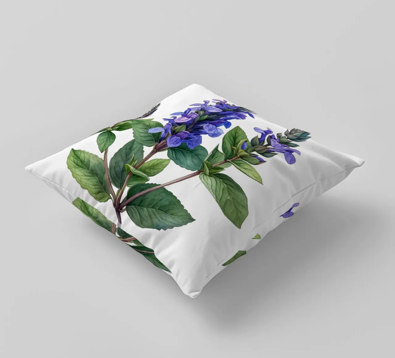 Fiore di salvia cuscino da Bold Blooms