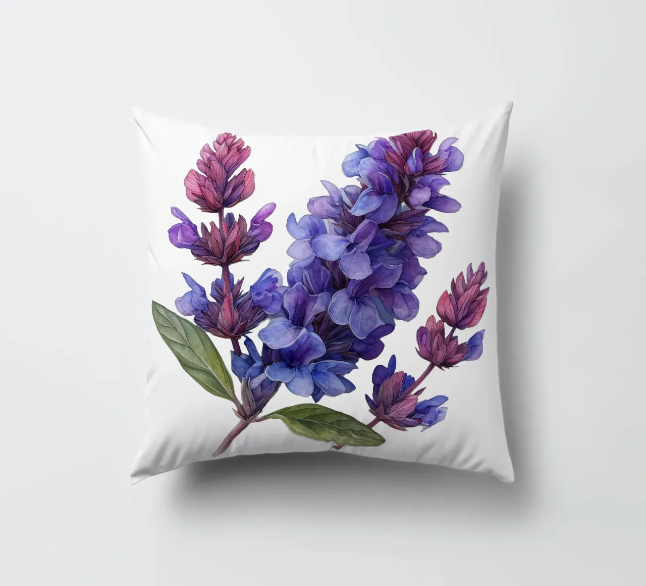 Fiore di salvia cuscino da Bold Blooms