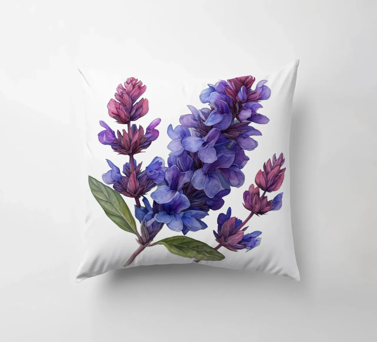 Fiore di salvia cuscino da Bold Blooms