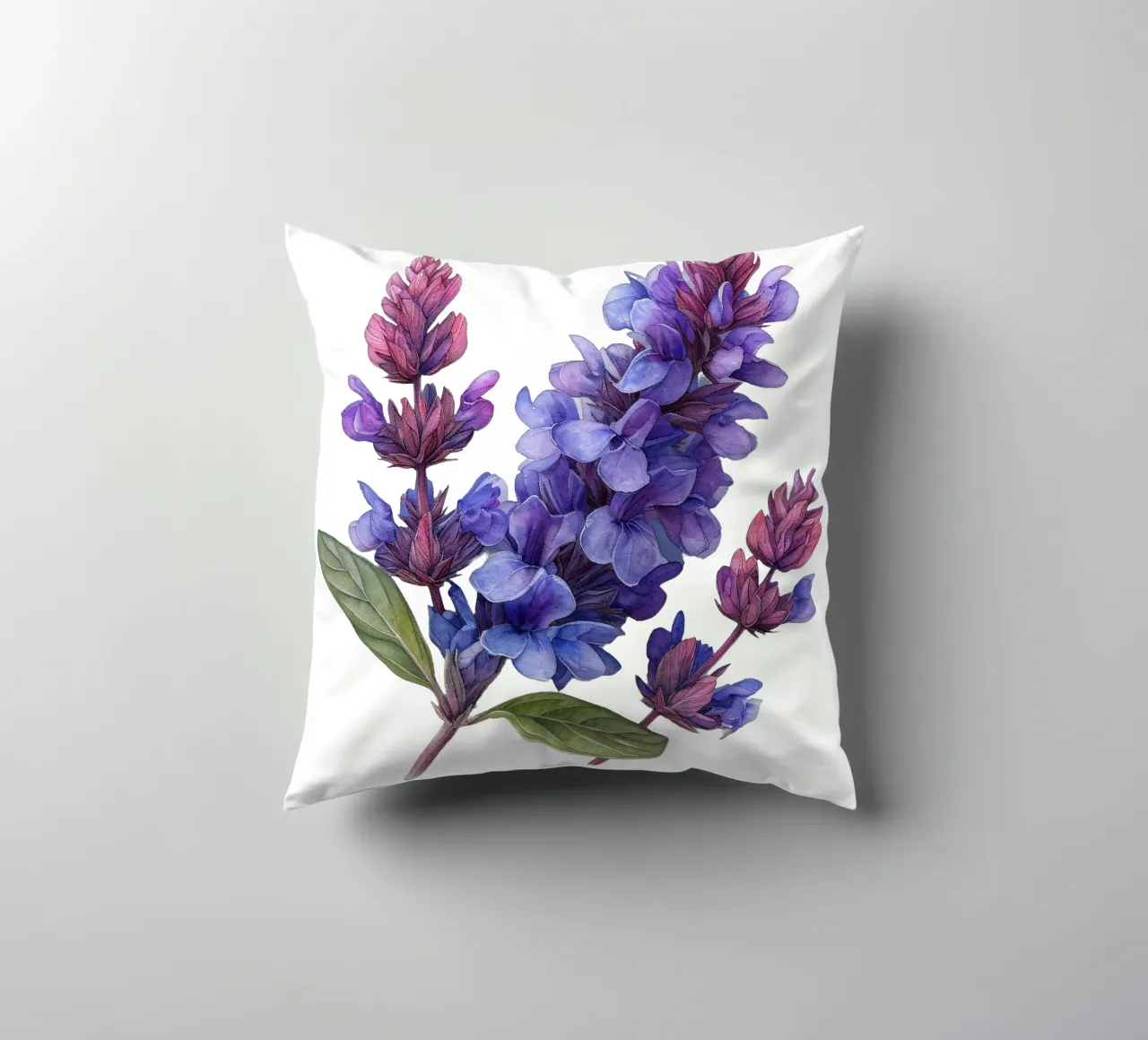 Fiore di salvia cuscino da Bold Blooms
