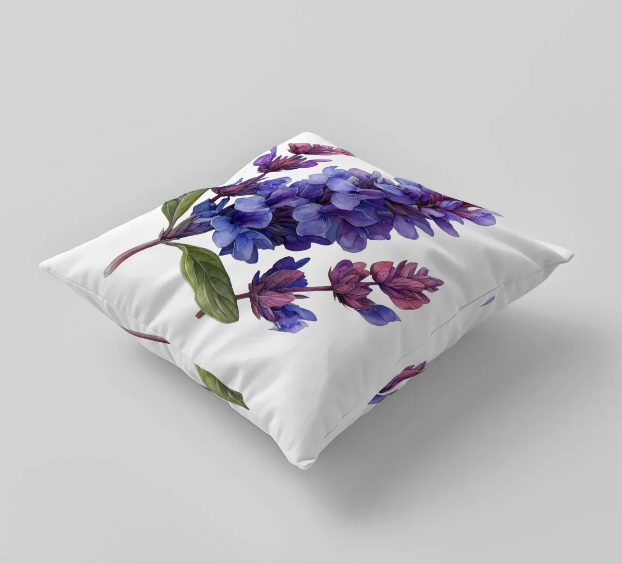 Fiore di salvia cuscino da Bold Blooms