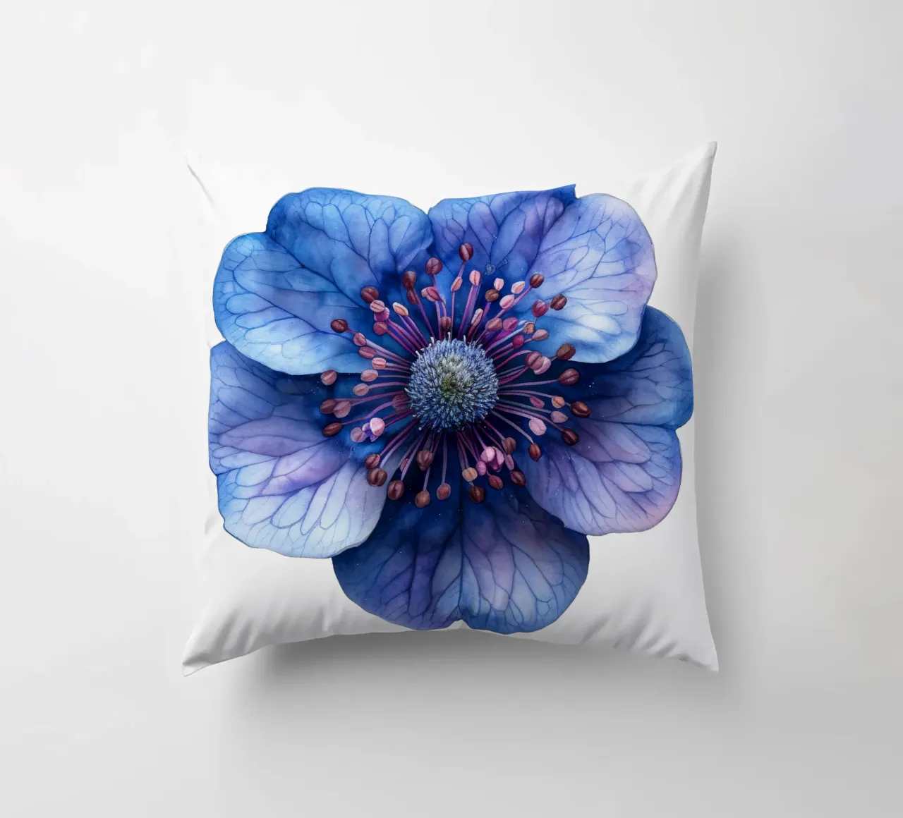 Fiore di scabiosa cuscino da Bold Blooms