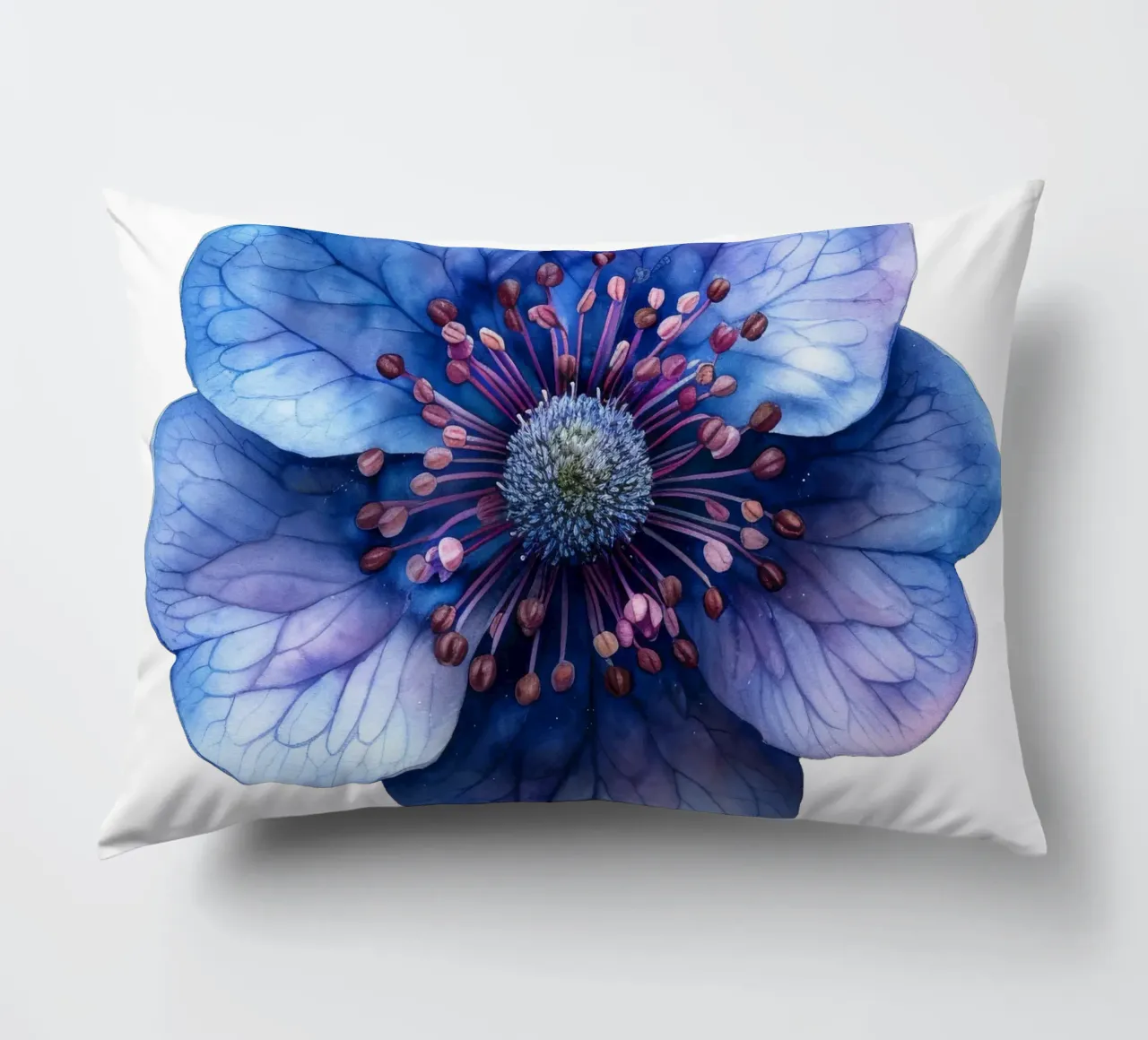 Fiore di scabiosa cuscino da Bold Blooms