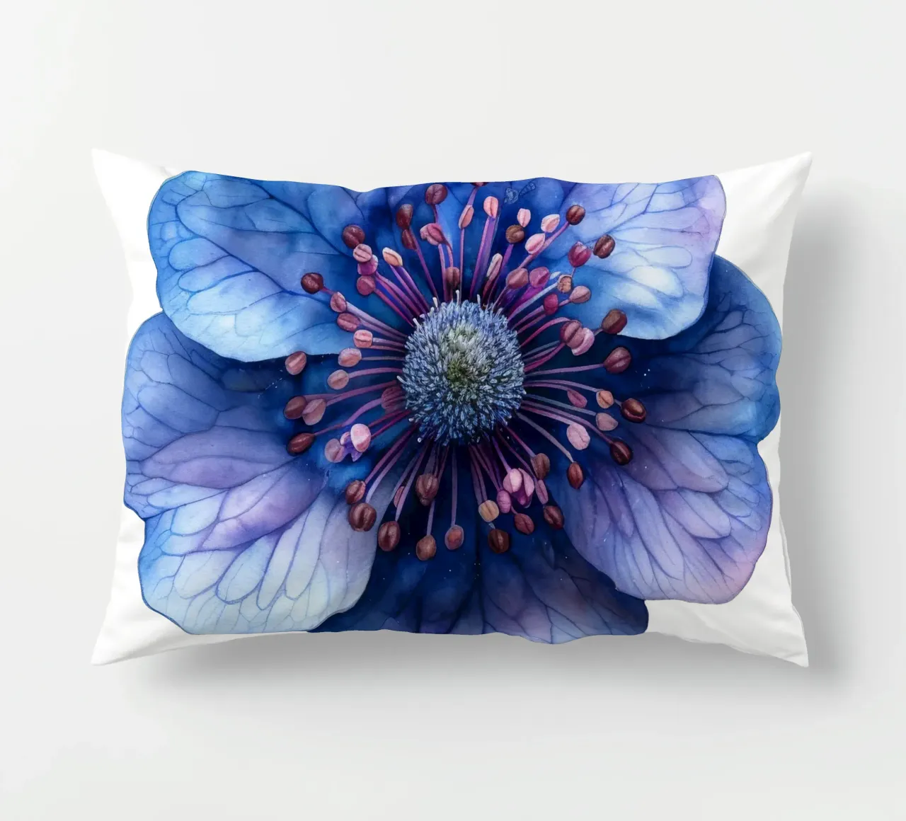 Fiore di scabiosa cuscino da Bold Blooms