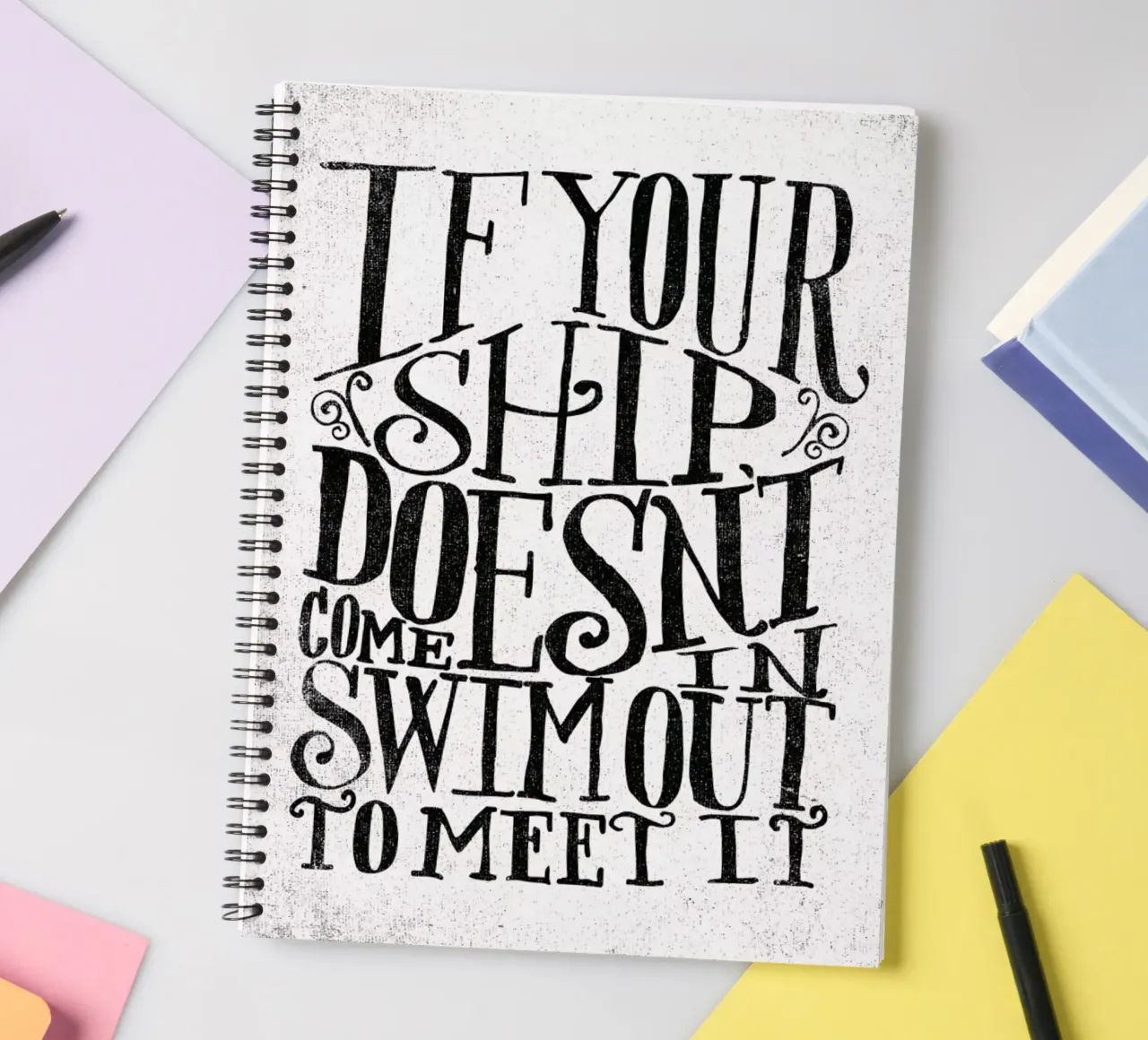 swim out spiral notebook by Matthew Taylor Wilson
