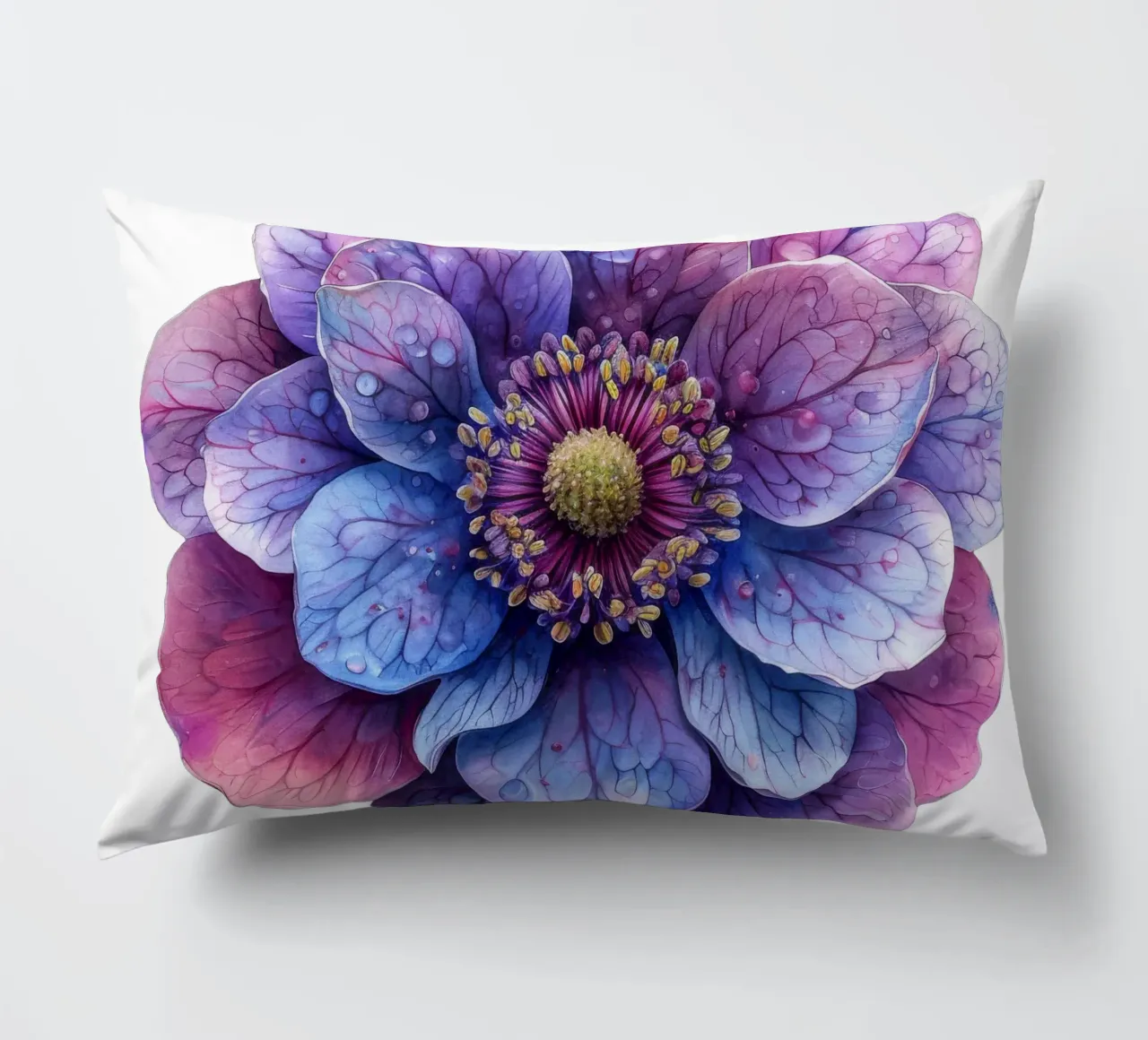Fiore di scabiosa cuscino da Bold Blooms