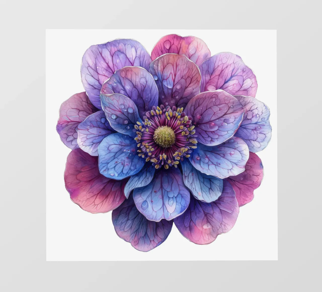 Fiore di scabiosa telo in pvc da Bold Blooms