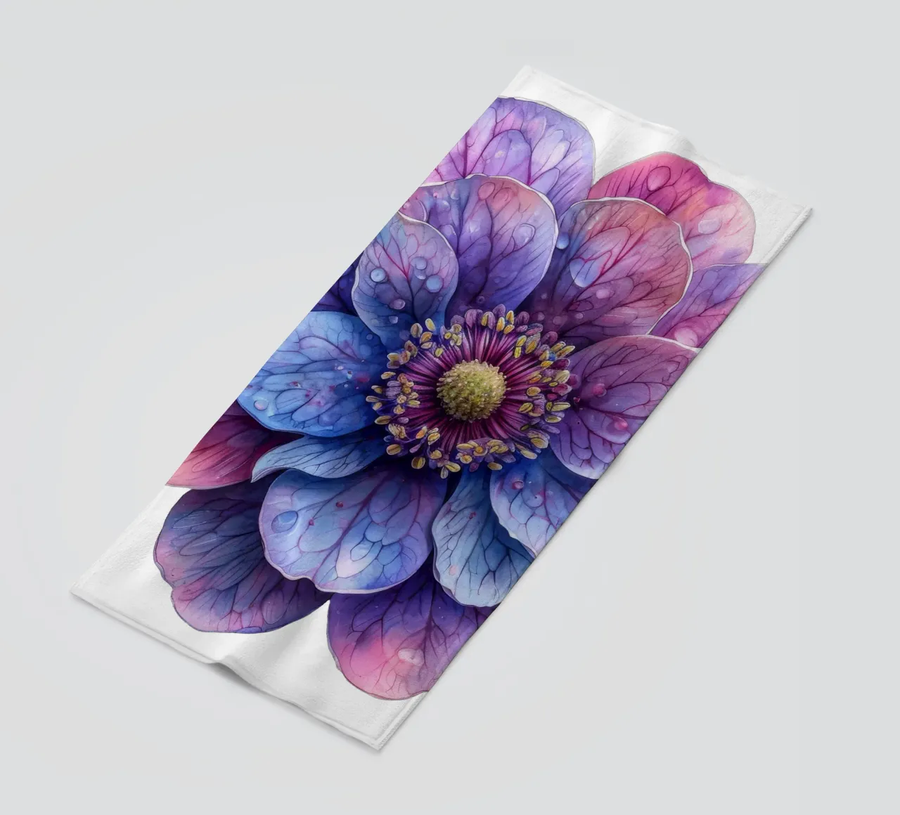 Fiore di scabiosa telo mare da Bold Blooms