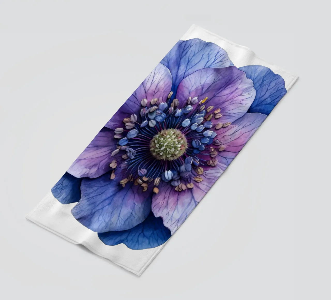 Fiore di scabiosa telo mare da Bold Blooms
