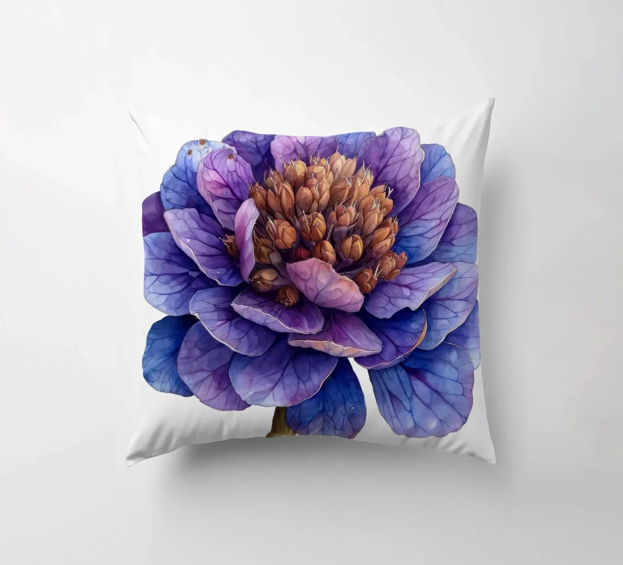 Fiore di scabiosa cuscino da Bold Blooms