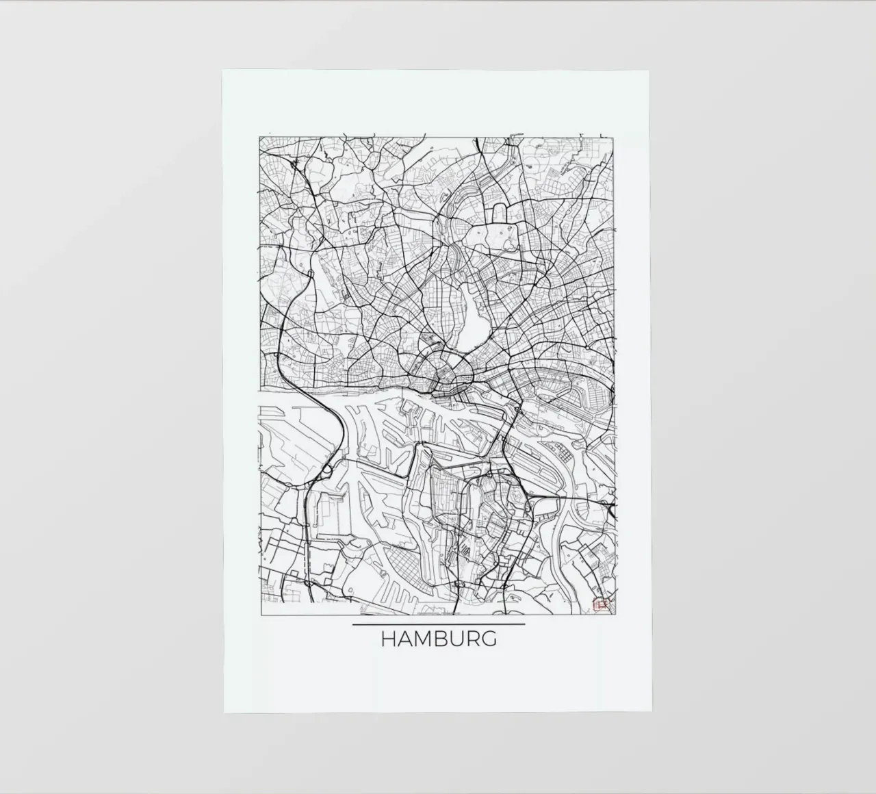 Hamburg Minimal telo in pvc da Hubert Roguski