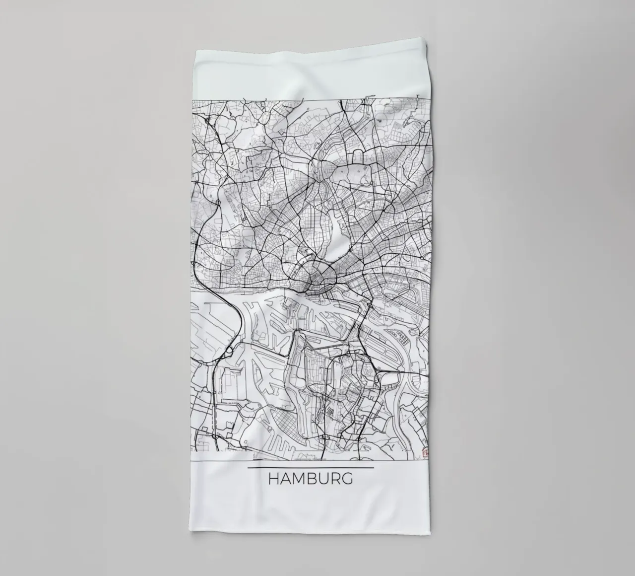 Hamburg Minimal asciugamano da bagno da Hubert Roguski