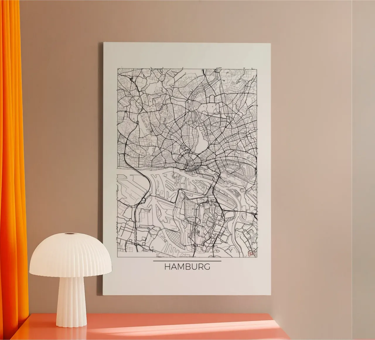 Hamburg Minimal tela con Cornice a cassetta da Hubert Roguski