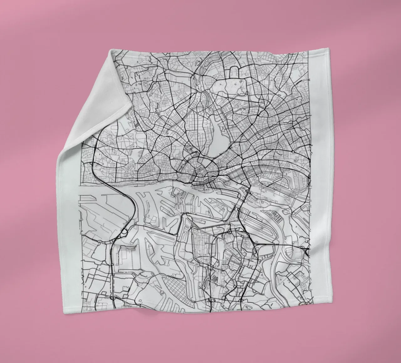 Hamburg Minimal coperta in pile da Hubert Roguski