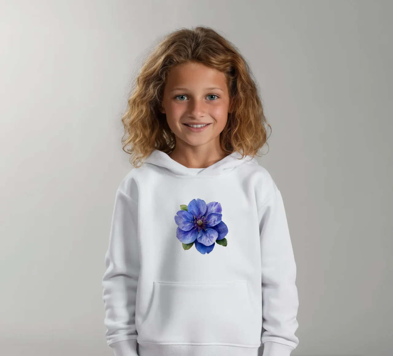 Fiore di Scaevola felpa bambino con cappuccio da Bold Blooms
