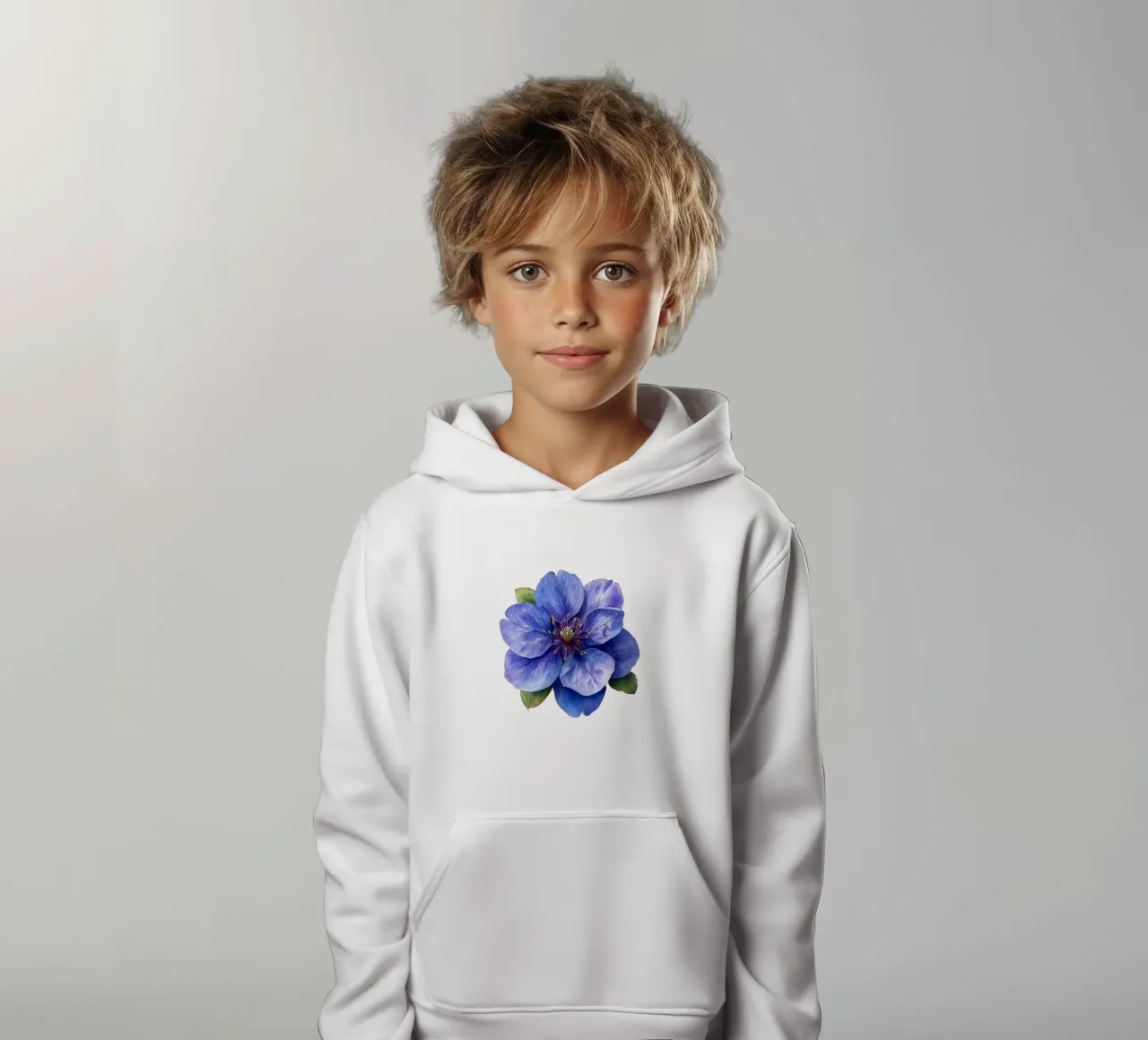 Fiore di Scaevola felpa bambino con cappuccio da Bold Blooms