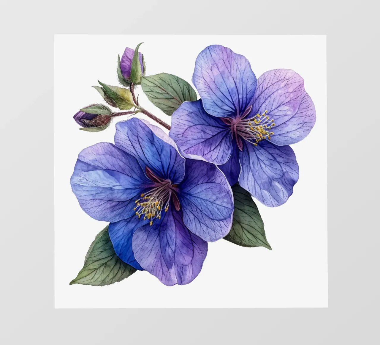 Scaevola Flower backlit film by Bold Blooms