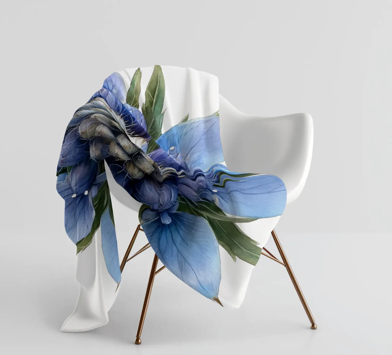 Fiore di agrifoglio marino coperta in pile da Bold Blooms