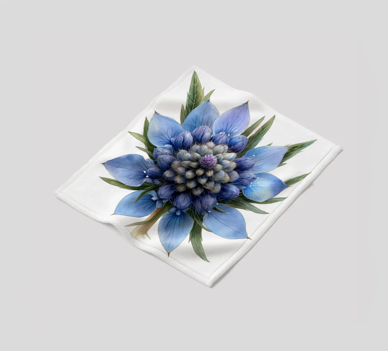 Fiore di agrifoglio marino coperta in pile da Bold Blooms