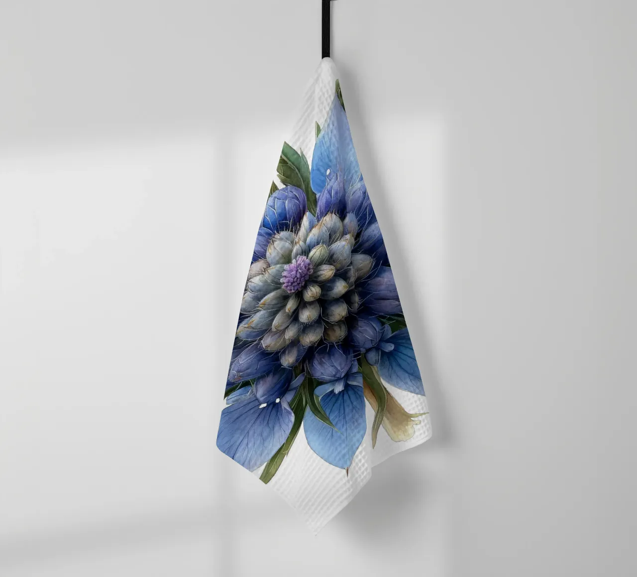 Fiore di agrifoglio marino canovaccio da cucina da Bold Blooms