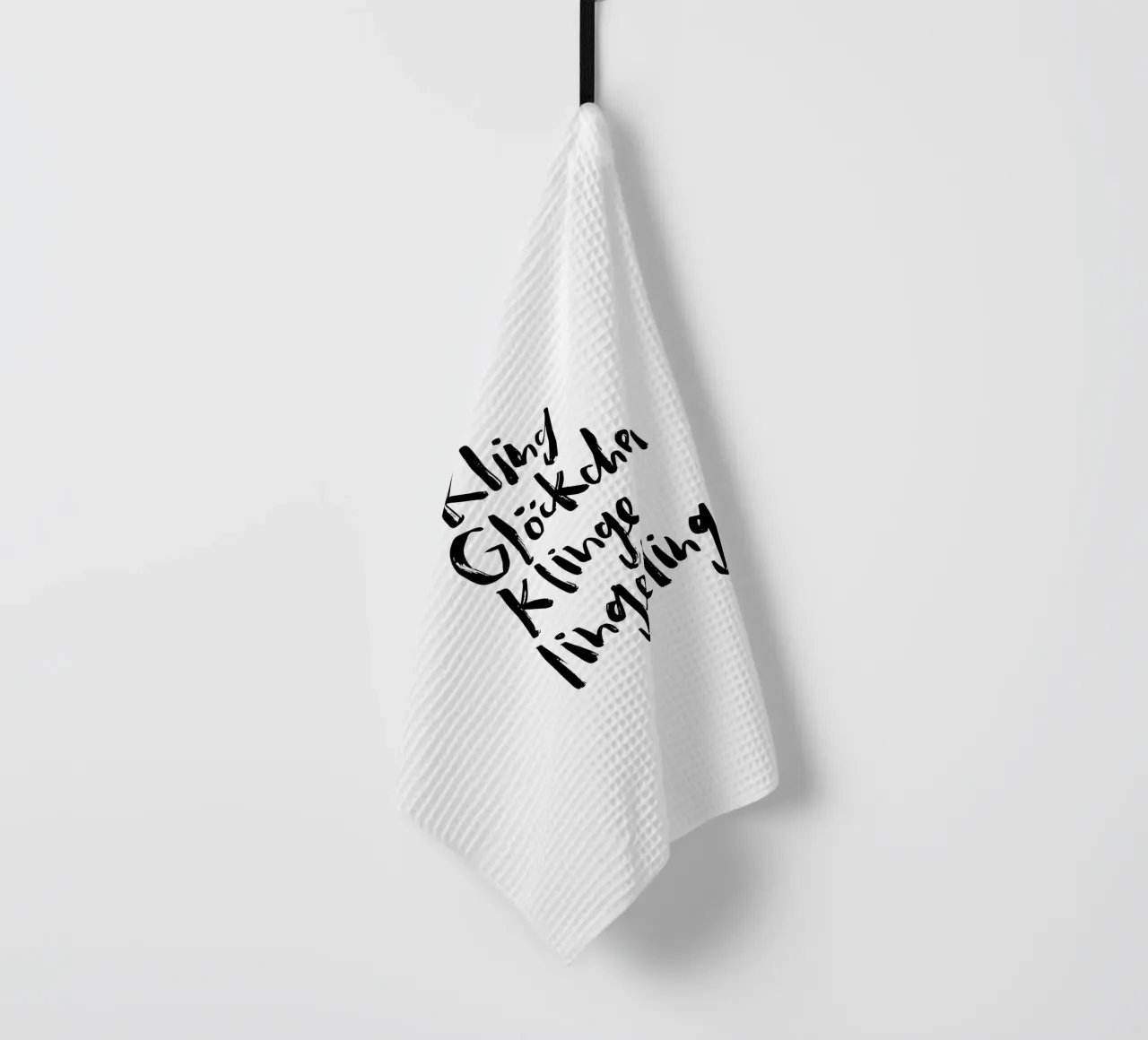 Kling Glöckchen tea towel by Brushmeetspaper